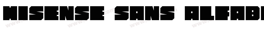 Hisense Sans Alfabe字体转换